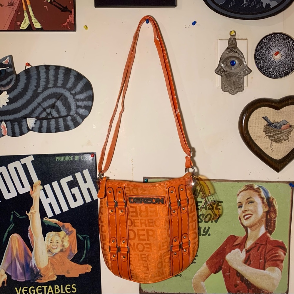 Orange 2000s style side bag